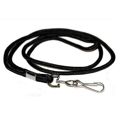 Premium ID Badge Lanyards - Black