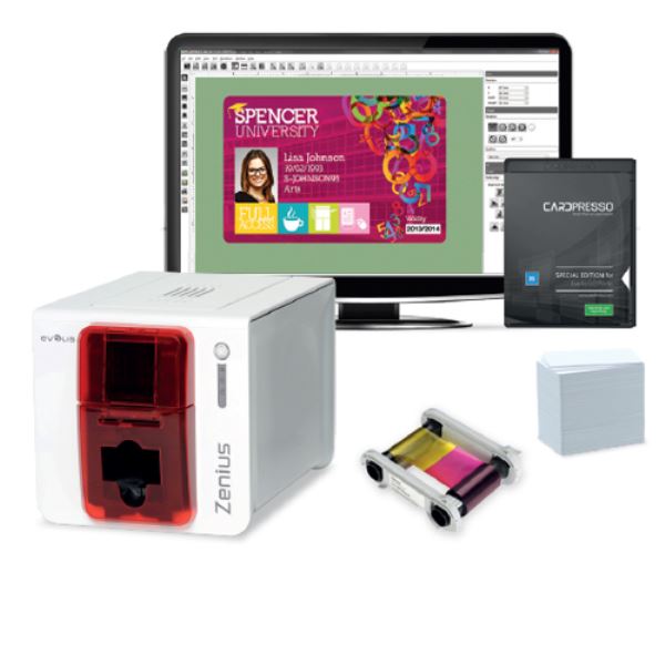 GO Pack Zenius Card Printer Bundle