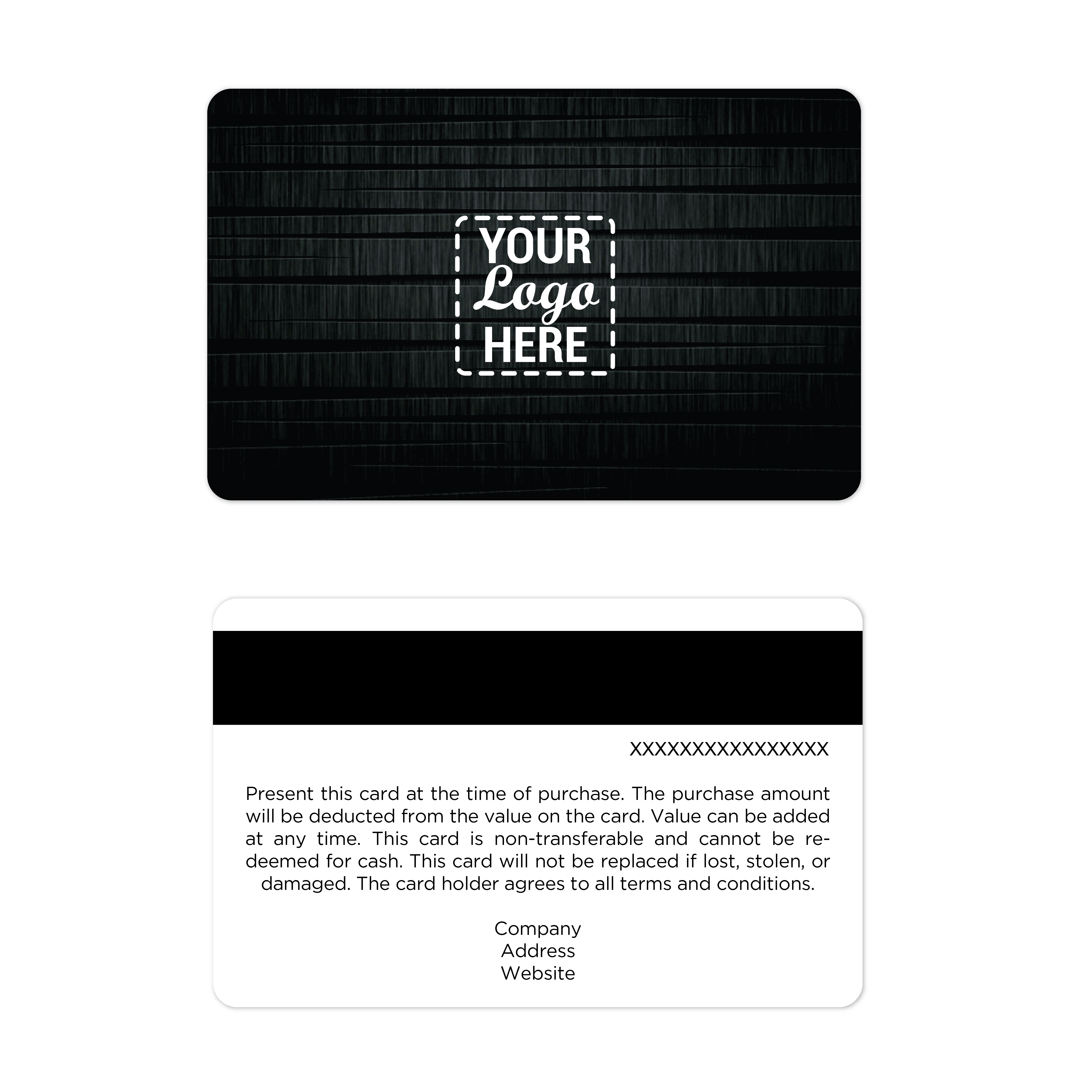 Verosa Gift Cards – Custom Black Design with Your Logo