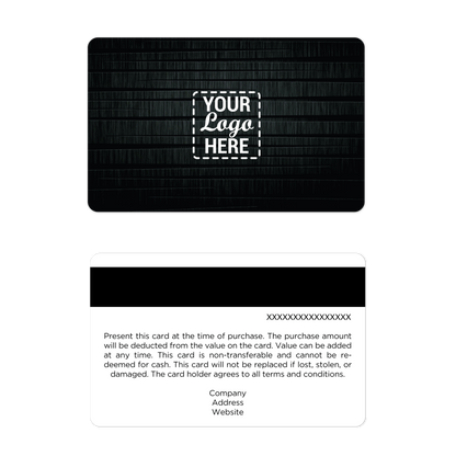 Verosa Gift Cards – Custom Black Design with Your Logo