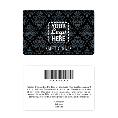 Black Ornate - Your Logo Here - Teamwork Gift Card