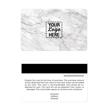 Verosa Gift Cards – Custom Marble Design with Your Logo