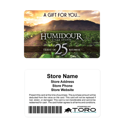 Humidour Cigar Shoppe Gift Cards