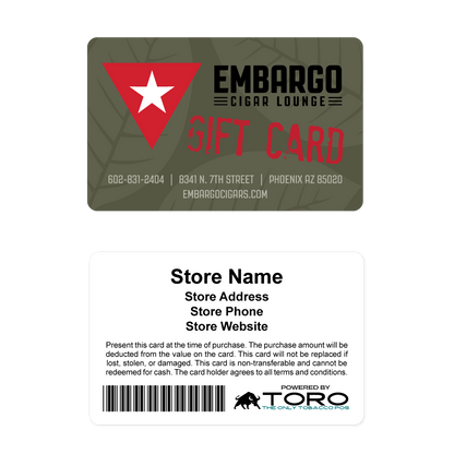 Embargo Cigar Lounge Gift Cards