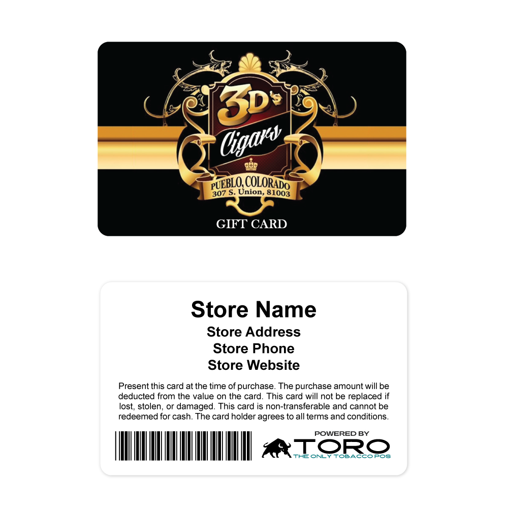 3D's Cigars Gift Cards