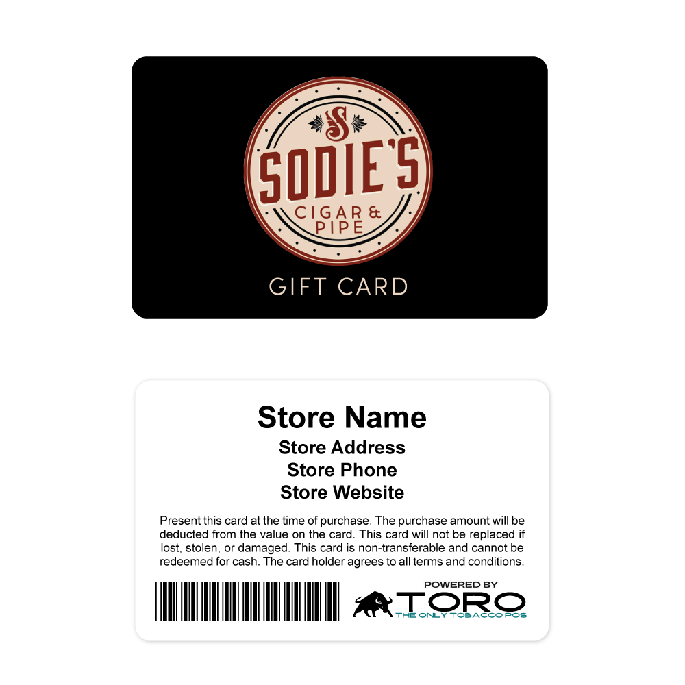 Sodie's Cigar & Pipe Gift Cards