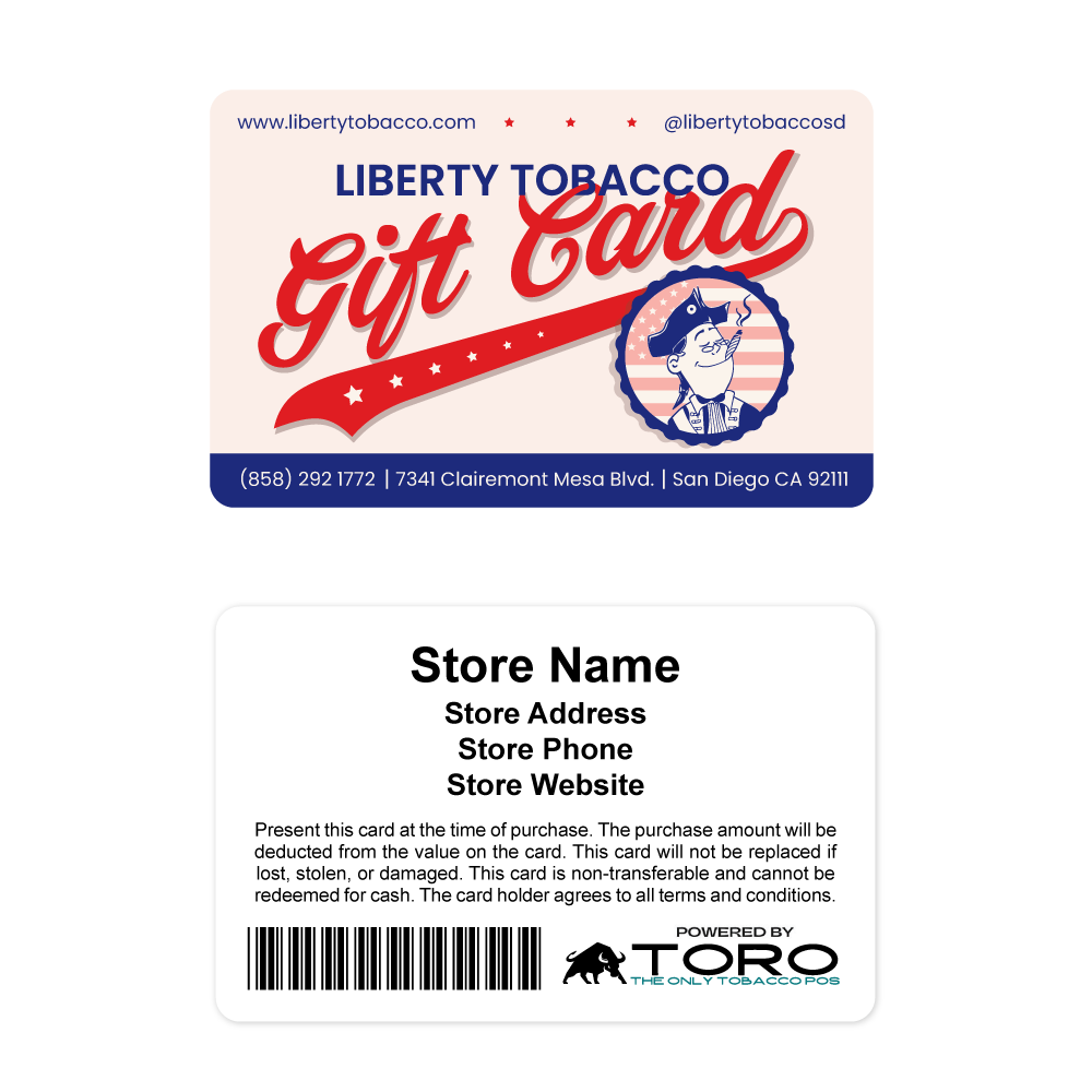 Liberty Tobacco Gift Cards