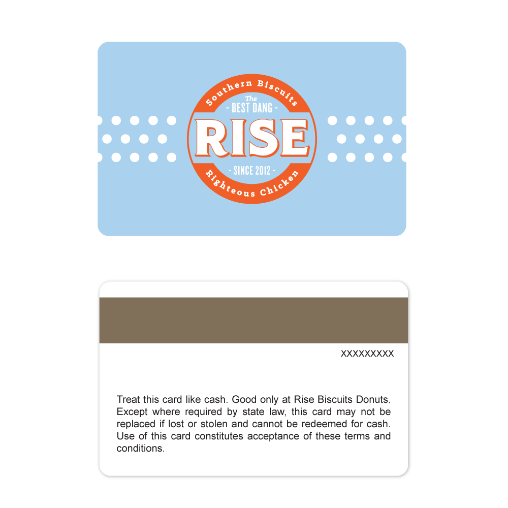 Rise Biscuits Gift Cards - 1000 Card Variety Pack