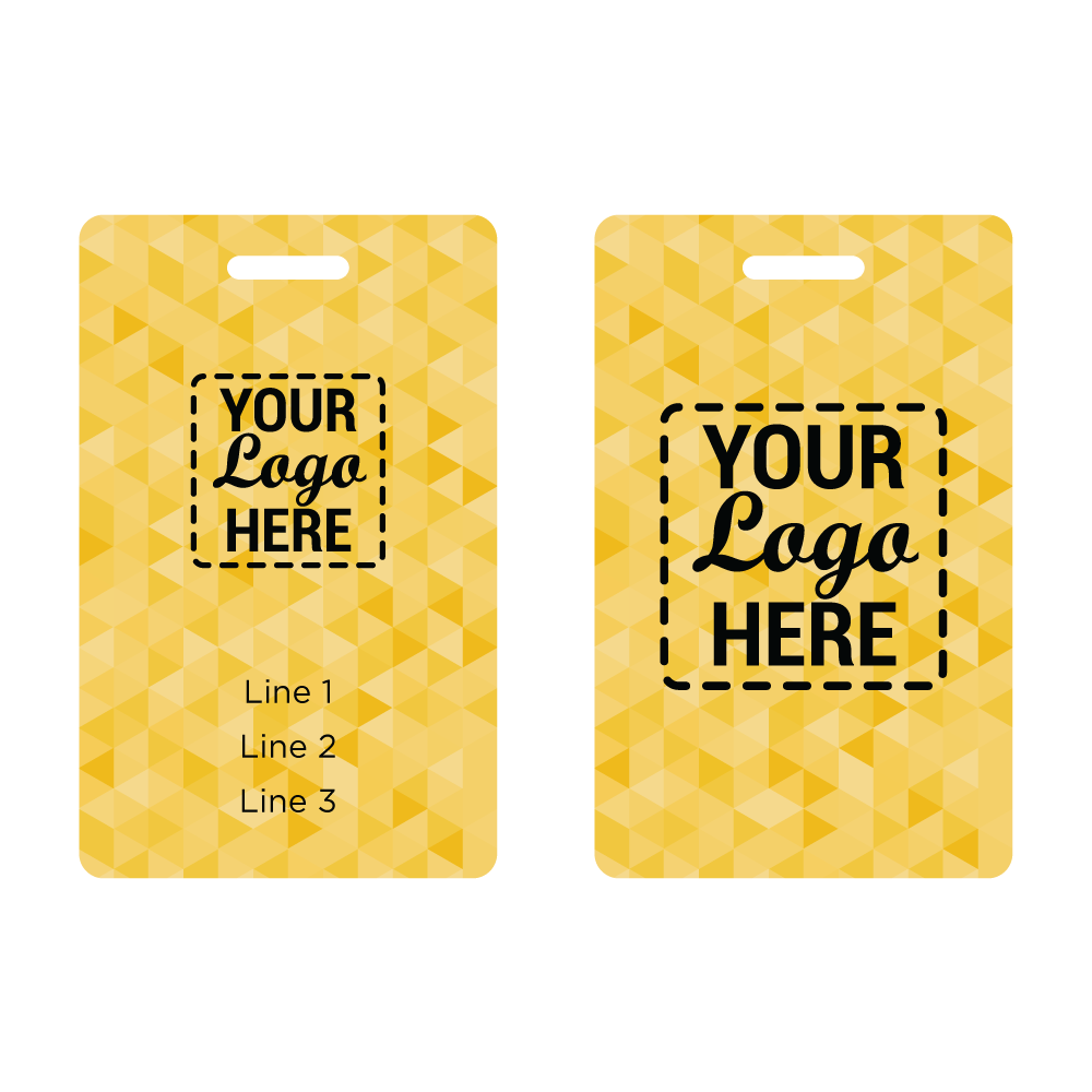 Yellow Triangle Student ID Badges