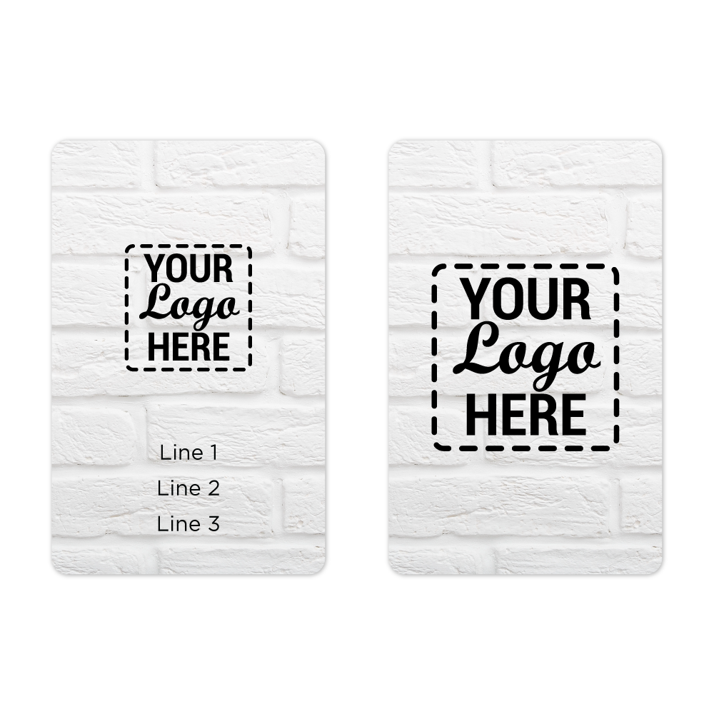 White Brick Student ID Badges