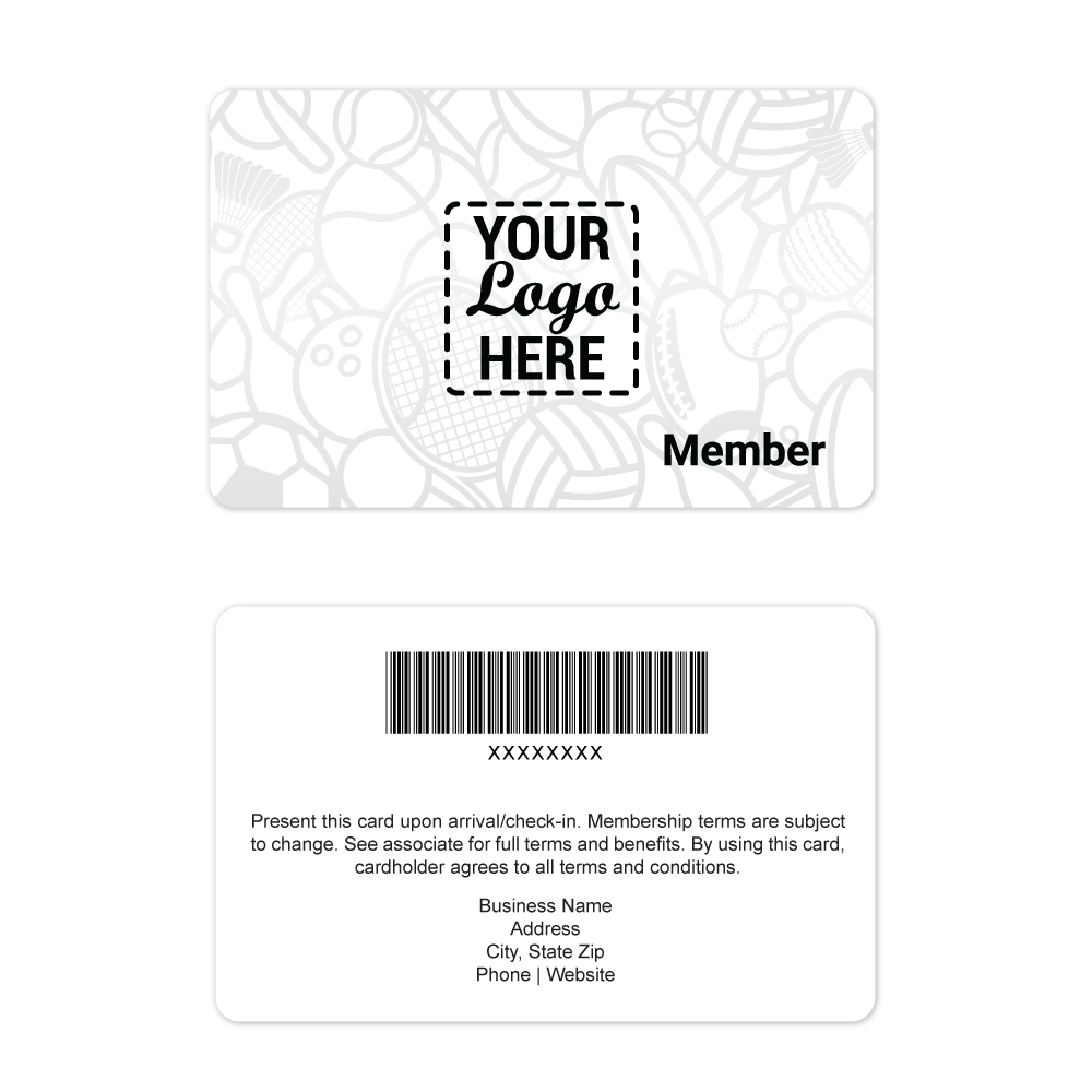 Bond Sports Equipment Membership Cards