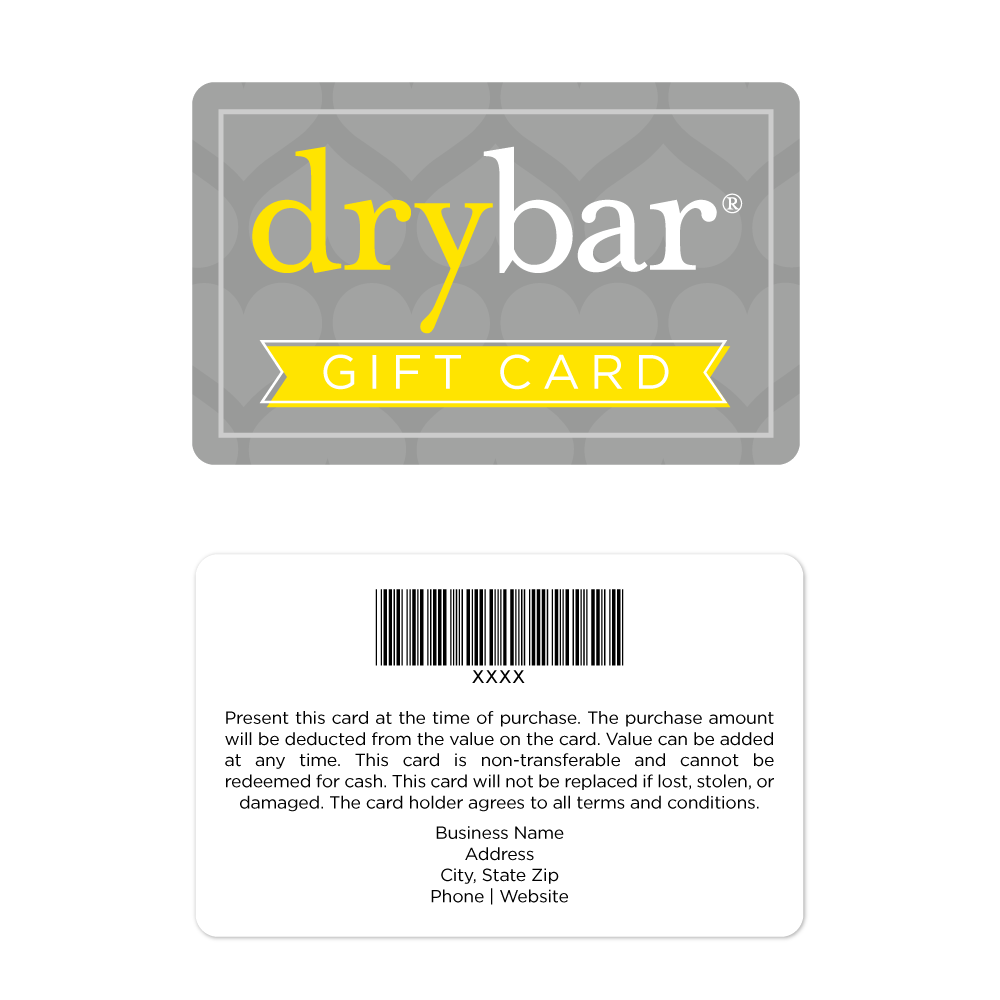 Drybar Gift Card - Grey Hearts