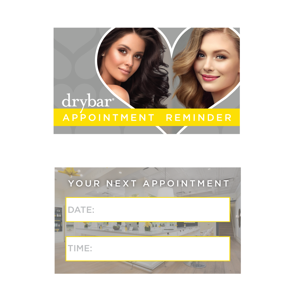 Drybar Appointment Cards - 50 Pack