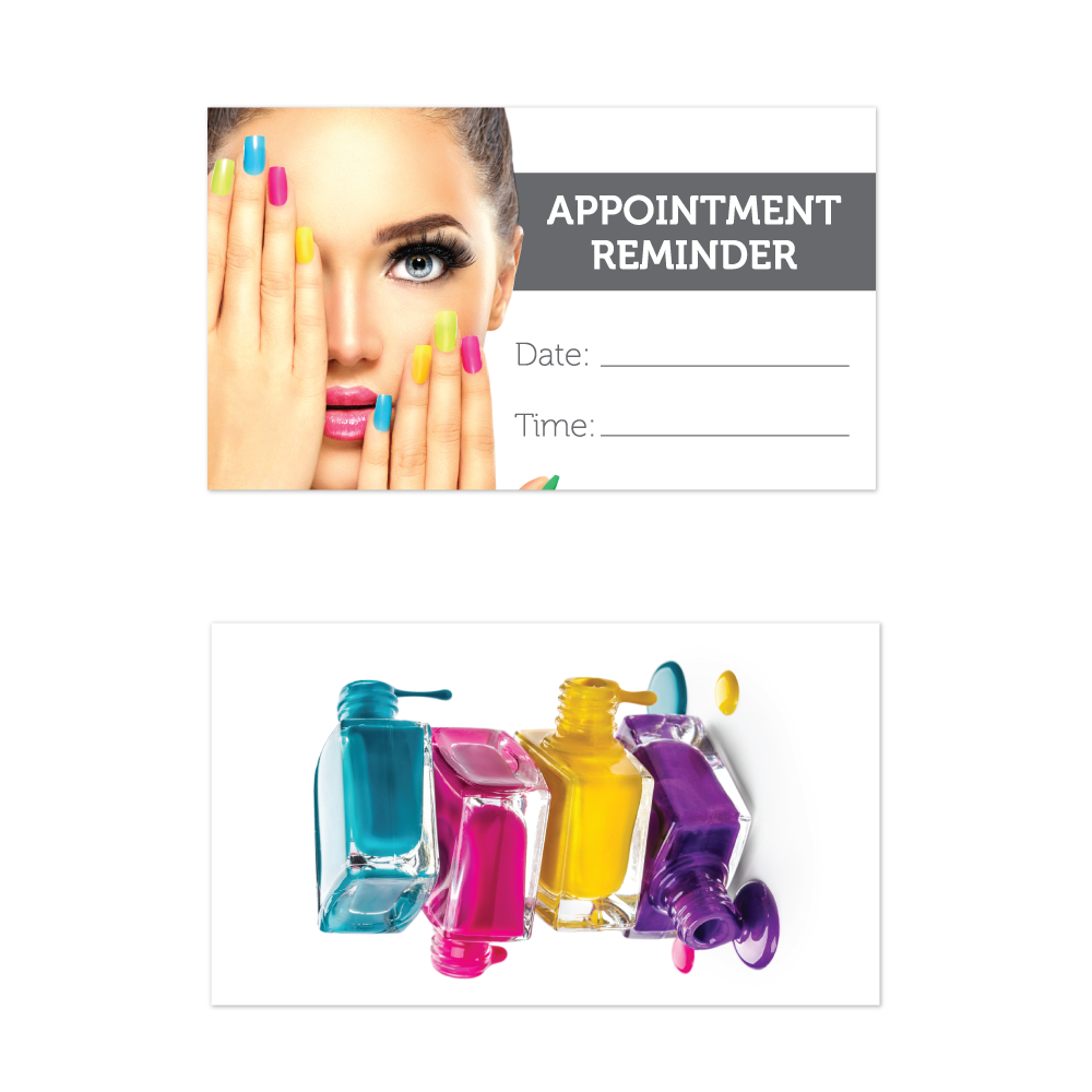 Shortcuts Nails Appointment Card