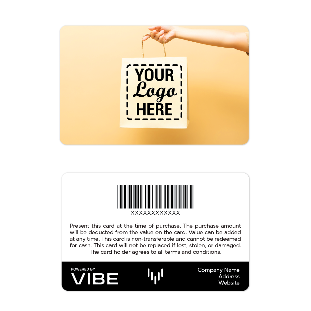 Vibe Yellow Shopping Gift Cards