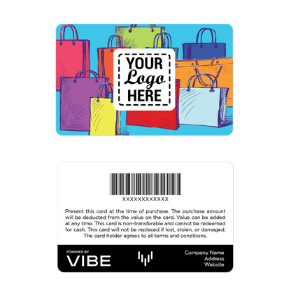 Vibe Rainbow Shopping Bags Gift Cards