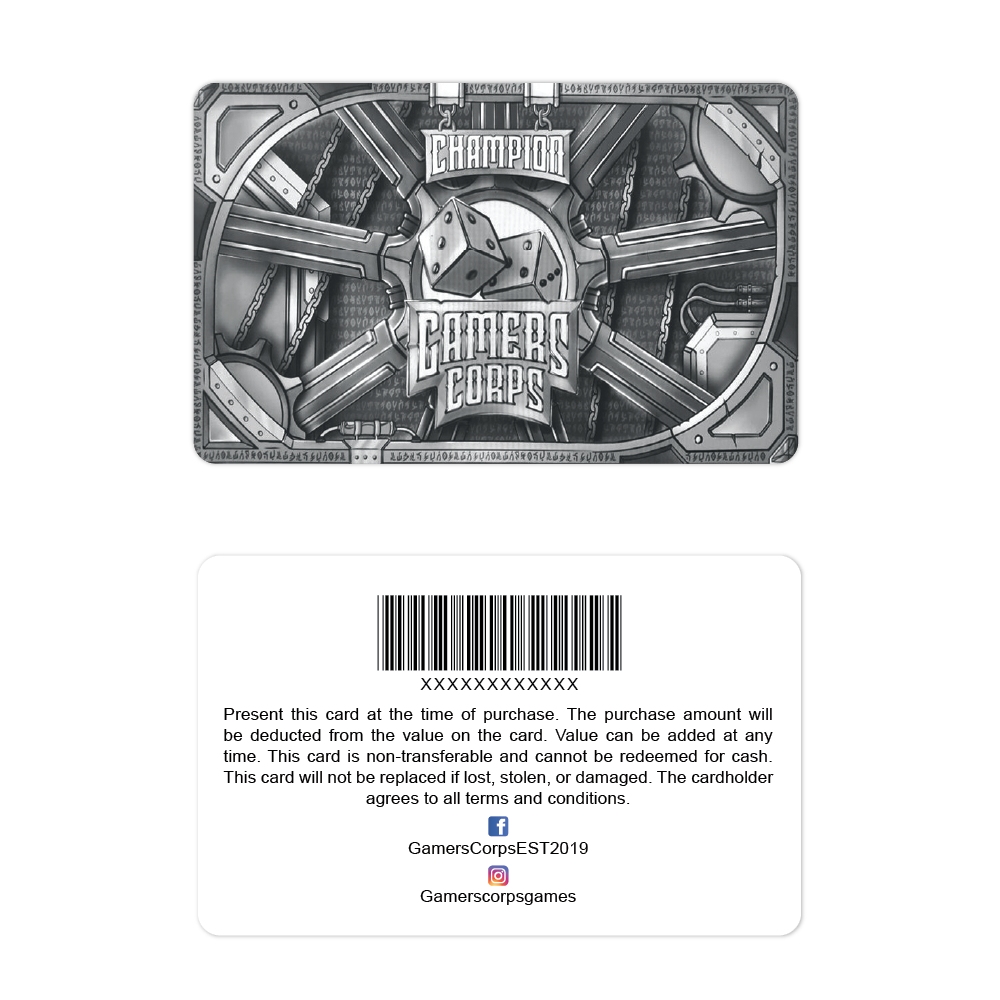 Gamers Corps - Silver Membership Card