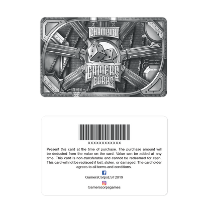 Gamers Corps - Silver Membership Card