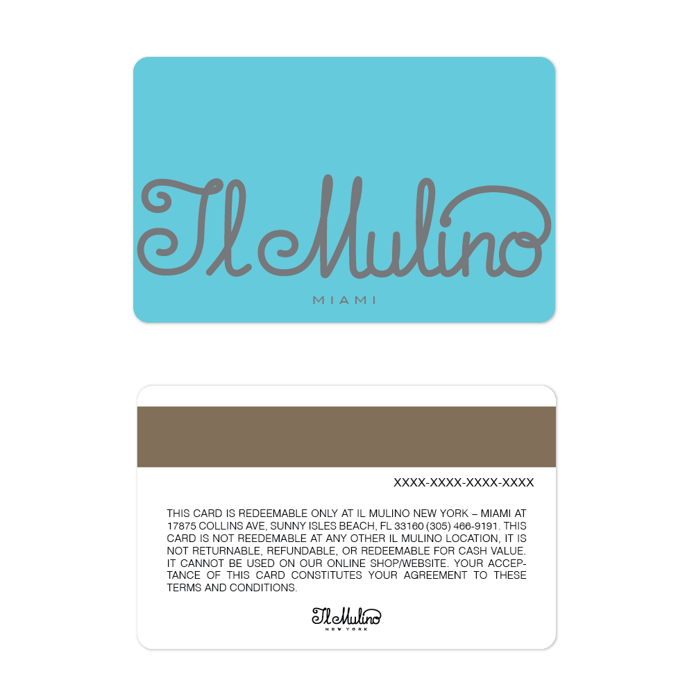 Il Mulino Gift Card (NY Miami)