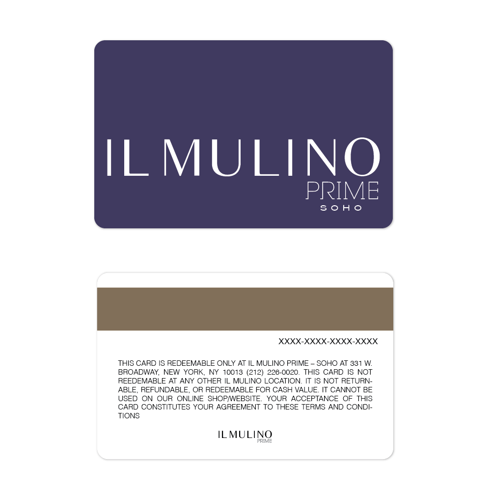 Il Mulino Gift Card (Prime Soho)