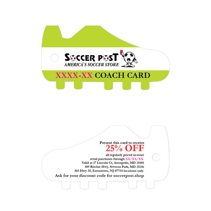 Soccer Post Coach Card