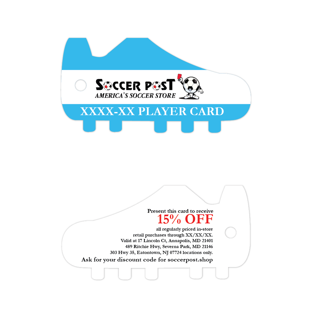 Soccer Post Player Card