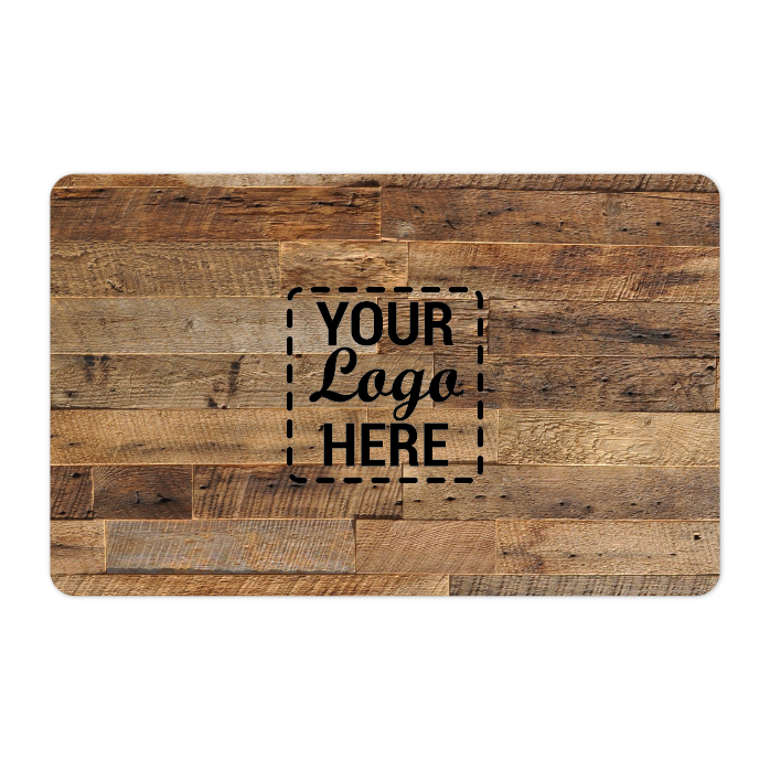 TableNeeds Gift Cards Your Logo Here Brown Wood