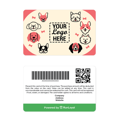 RunLoyal Your Logo Here Gift Cards - Puppies