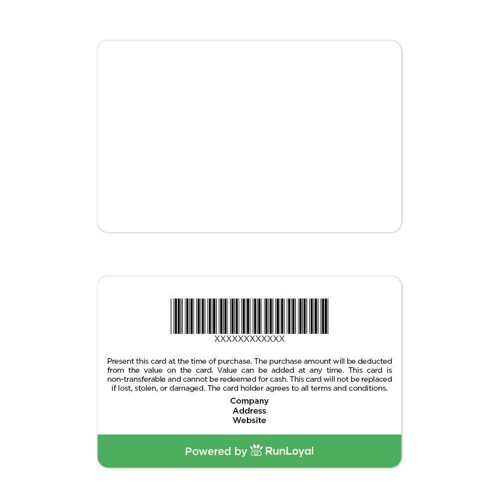 RunLoyal Custom Gift Cards