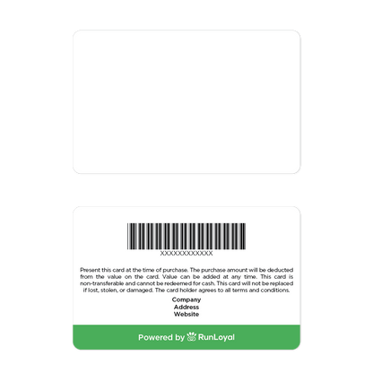 RunLoyal Custom Gift Cards
