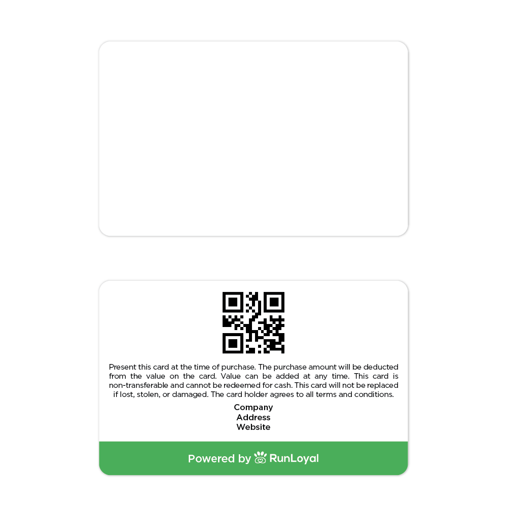 RunLoyal Custom Gift Cards
