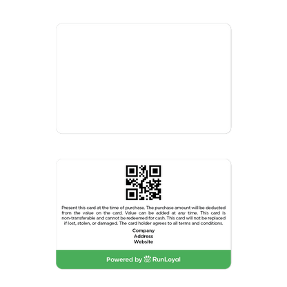 RunLoyal Custom Gift Cards
