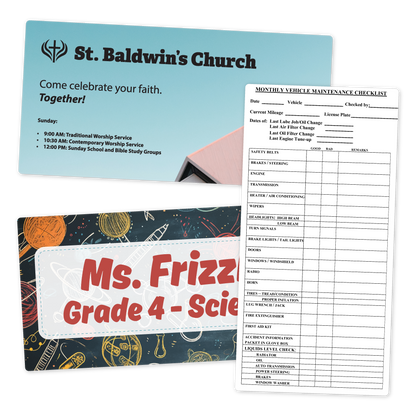 Custom Menu/Signage - 11" x 5.5" Shape