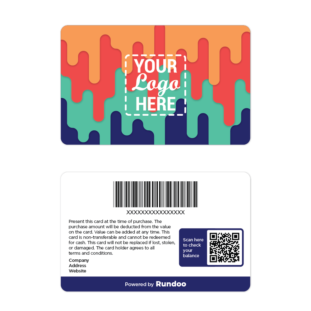 Rundoo Your Logo Paint Drips Gift Cards