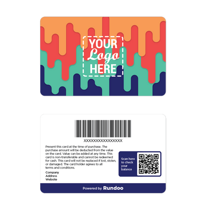 Rundoo Your Logo Paint Drips Gift Cards