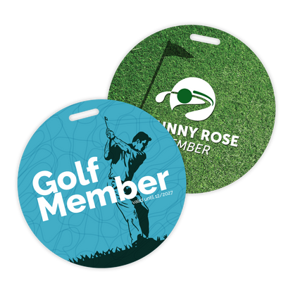 Golf 918  Round Fully Custom Bag Tags