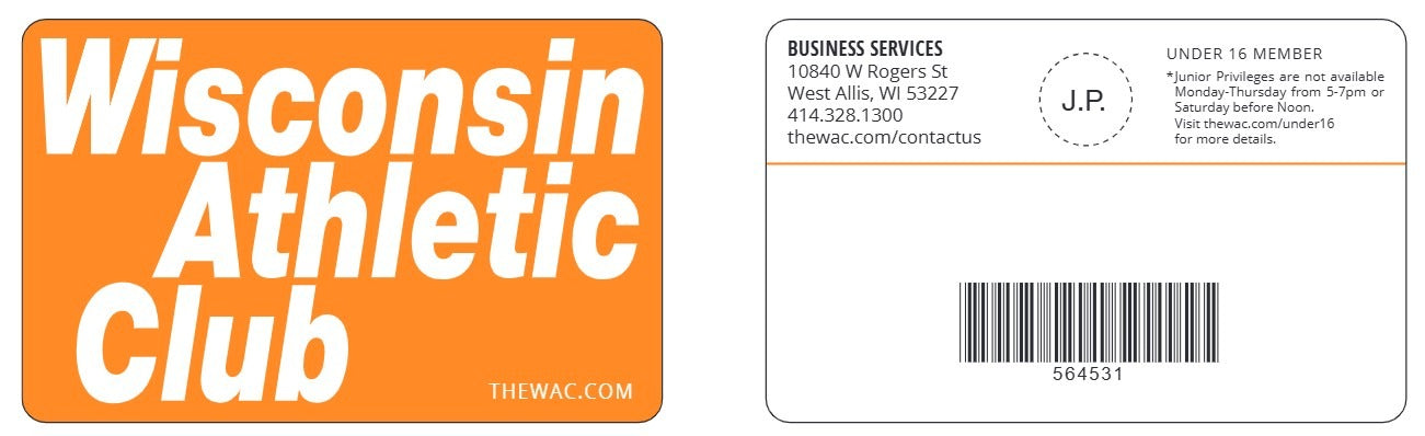 Orange Membership Cards- Litho (WO101152)