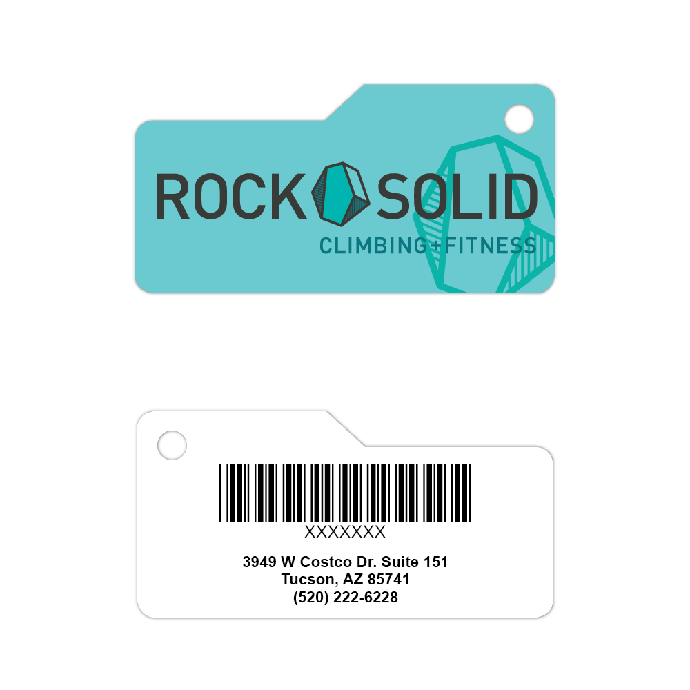 Rock Solid Climbing Rock Solid Light Blue Key Tags