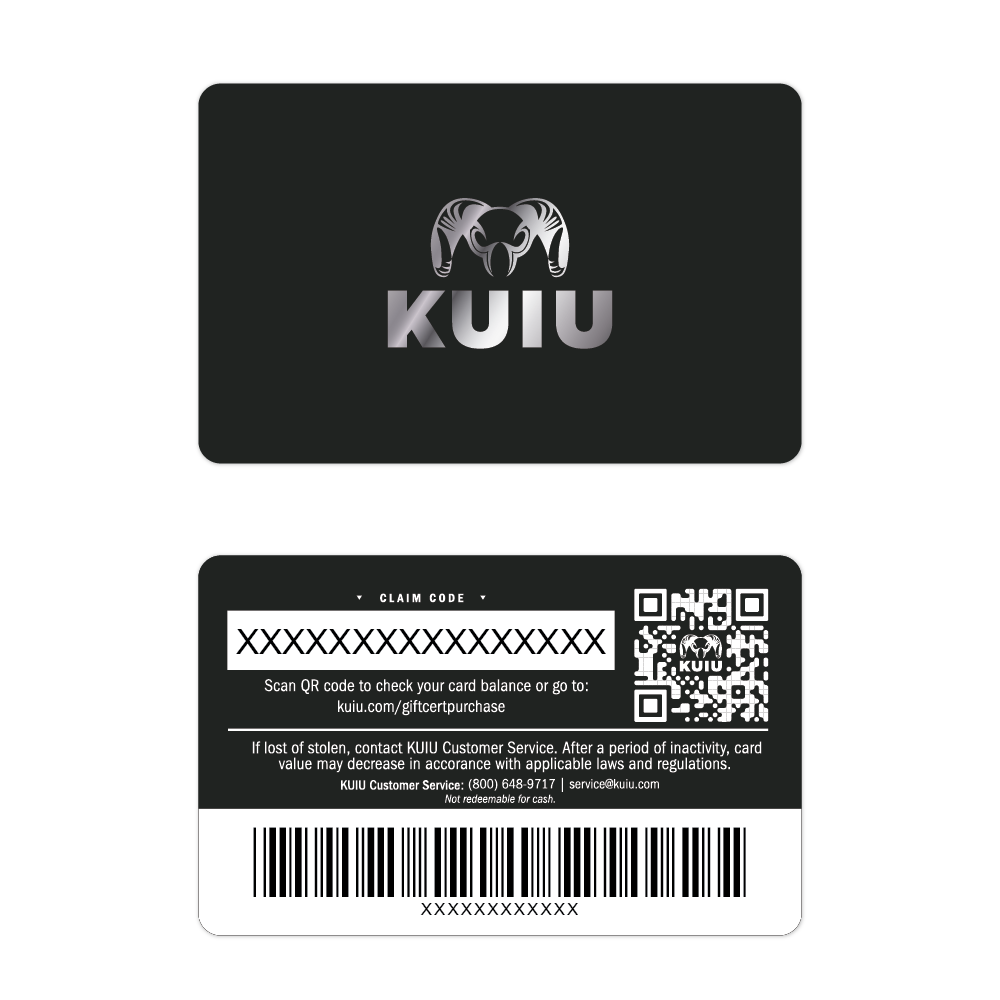 KUIU Silver Foil Gift Card