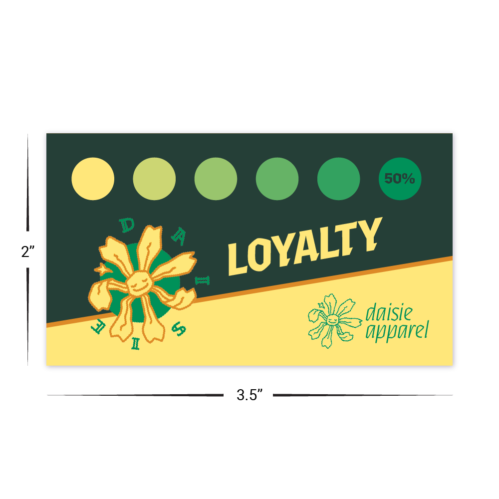United Payment Corp Paper Loyalty Card