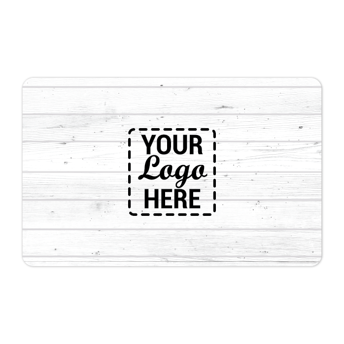 TableNeeds Gift Cards Your Logo Here White Wood