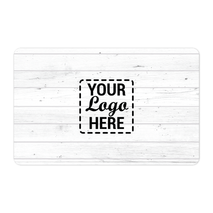 TableNeeds Gift Cards Your Logo Here White Wood
