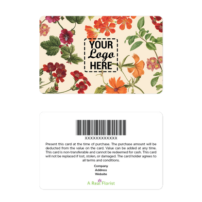 gotFlowers Your Logo Here Gift Cards - Flower Illustrations