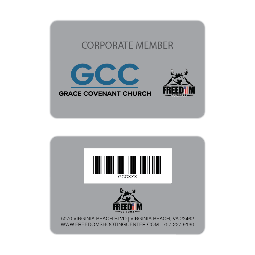 Freedom Outdoors Corporate Member Membership Cards