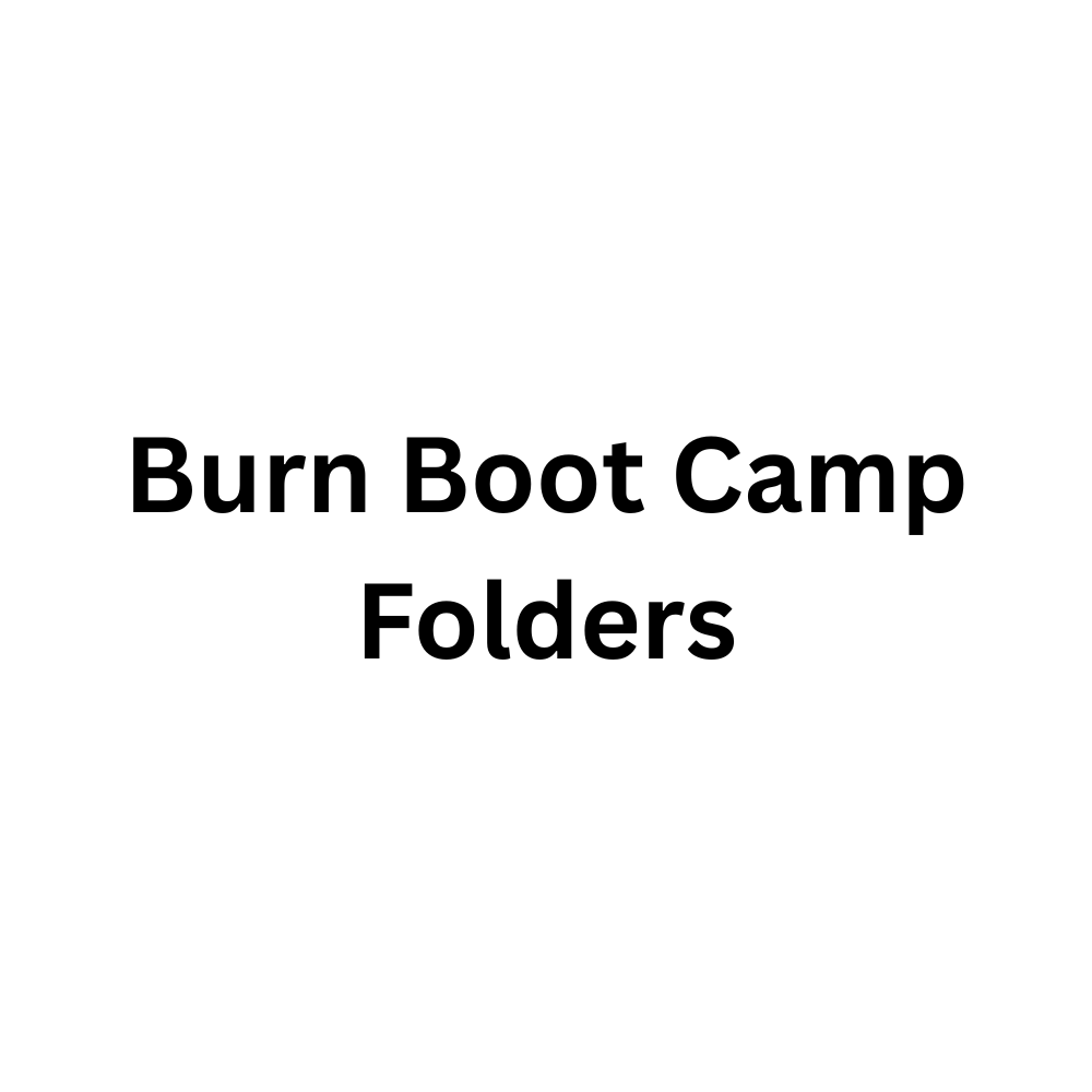 Burn Boot Camp Folders
