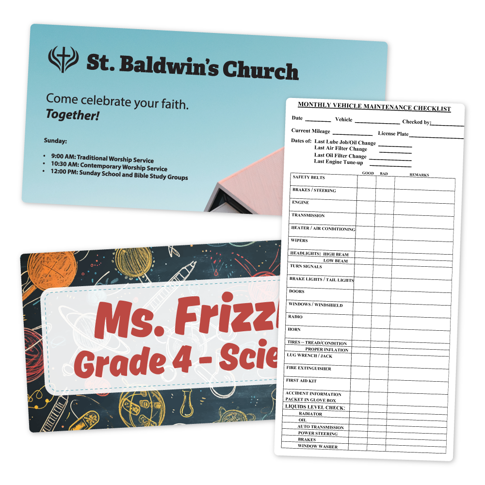 Custom Menu/Signage - 11
