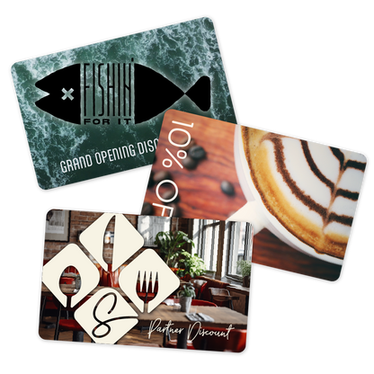 TableNeeds Fully Custom Discount Card Plastic