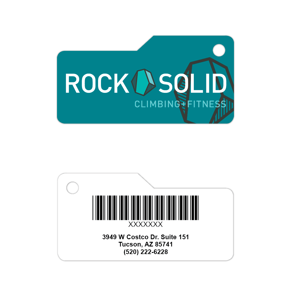 Rock Solid Climbing Rock Solid Blue Key Tags