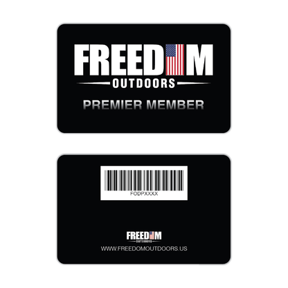 Freedom Outdoors Premier Member Membership Cards