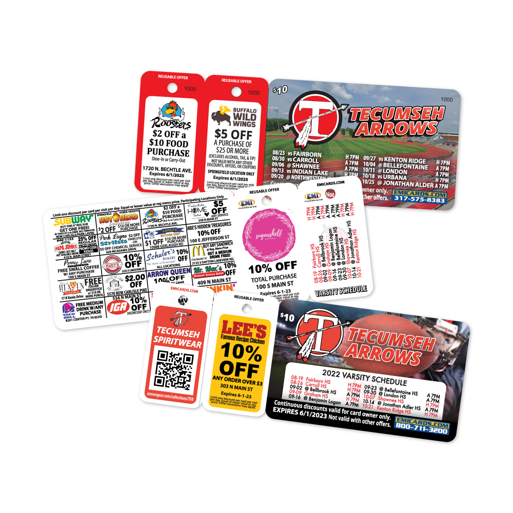 EMI Fundraising Combo Card with Two Key Tags